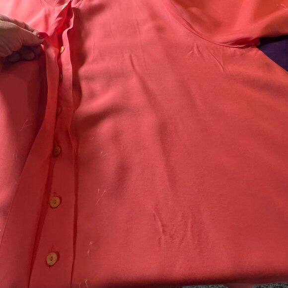 Women's Pink Button Down Shirt - Picture 9 of 15